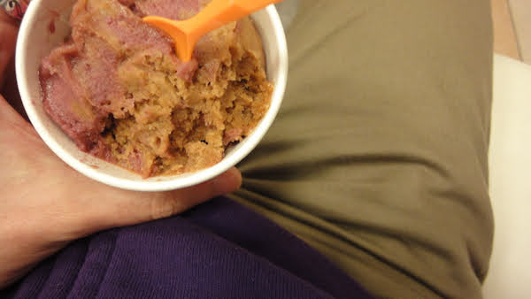 my ice cream is purple and brown and so are my clothes